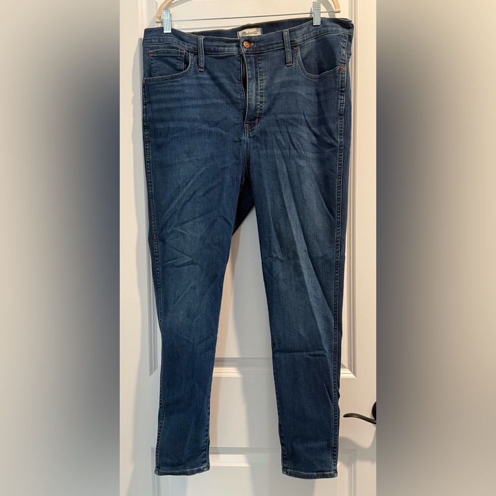 Madewell Women's 10” Roadtripper Skinny Jeans - Dark Blue
